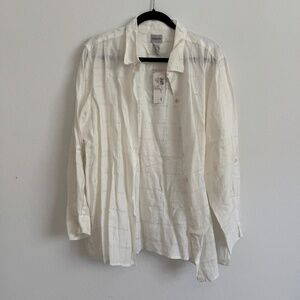 NWT Chico's Cubic Linen Shirt